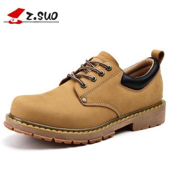 Z.SUO Men's Fashion Formal Shoes Work Boots (Yellow) - intl  