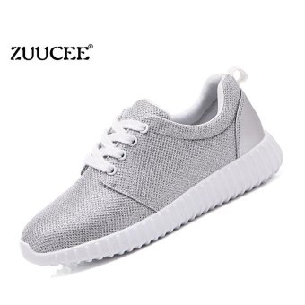 ZUUCEE Low to help casual sports shoes wild Korean version of running shoes sequins shoes women breathable net shoes(yinse) - intl  