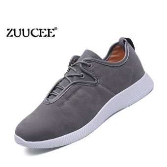 ZUUCEE Men's casual shoes Korean version of the trend of running men's shoes students tide shoes (grey) - intl  
