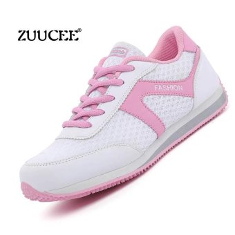 ZUUCEE Spring and Autumn models female running shoes mesh casual shoes shoes shoes women's shoes anti-skid level with the students shoes soft bottom (baifen) - intl  