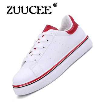 ZUUCEE Wild casual shoes small white shoes flat tide 2017 spring and autumn new shoes student board?red?  