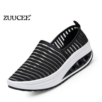 ZUUCEE Women's Fashion Waterproof Travel Leisure Shoes Slippers Non-slip Platform Shoes Sports Shoes(black) - intl  