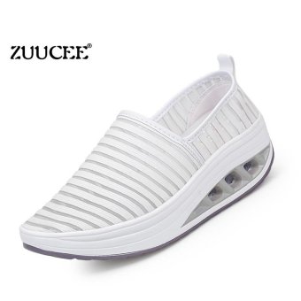 ZUUCEE Women's Fashion Waterproof Travel Leisure Shoes Slippers Non-slip Platform Shoes Sports Shoes(white) - intl  