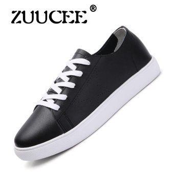 ZUUCEE Women's shoes 2017 new four seasons shoes women's Japanese flat deep mouth college wind wild Korean small shoes female(black)  