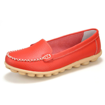 ZYSK Women Fashion Casual Flats Shoes Red Z608065  