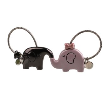 1 Couple Elephant Shape Key Chain Minions Shape Gifts For Kids Friends - intl  