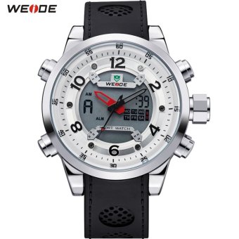 [100% Genuine]WEIDE Sport Watch Brand Dual Time Zone Men Quartz Digital Multimeter Waterproof Outdoor Military Watches Men Wristwatch  