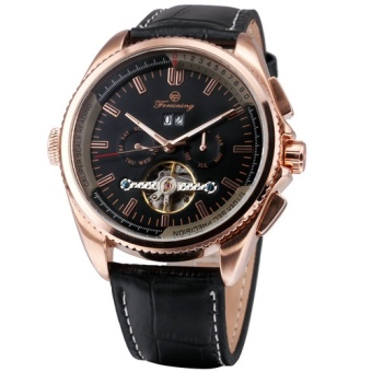 2017 WINNER Luxury Top Brand Men Mechanical Automatic Watch Tourbillon Design Calendar Date Luminous Hands Sub-dials 330 - intl  