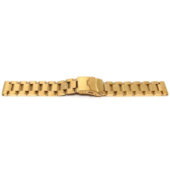 24mm Orologio Cinturino Acciaio Inox Bracciale Watch Band Strap Double Flip Lock  