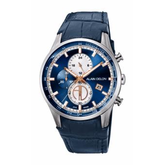 Alain Delon - AD406-1382C - Multifunction Dual Time - Jam Tangan Pria Sport  