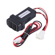 Allwin New Dual USB Ports Dashboard Mount Fast Charger 5V for Mitsubishi Car Black