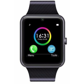 Android Smartwatch Pria - Black - Strap Rubber GT08  