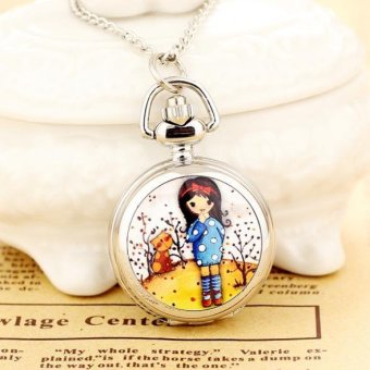 aobog Womens Pocket Watch Necklace New Reloj De Bolsillo Dress Steampunk Wholesale Dropship High Quality - intl  