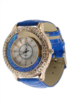 bluelans jam tangan wanita biru starp kulit bluelans jam tangan wanita biru starp kulit