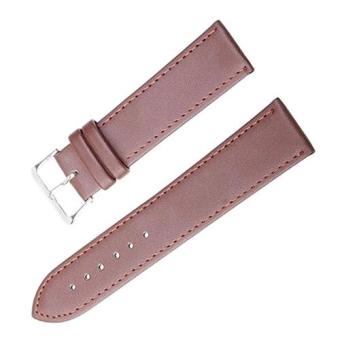 Bluelans® Men Faux Leather Universal Watch Strap Soft Wristband 12 mm - Brown  