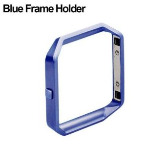 BODHI Mesh Stainless Steel Strap Band + Metal Frame for Fitbit Blaze Wrist Watch Blue Frame Holder - intl  