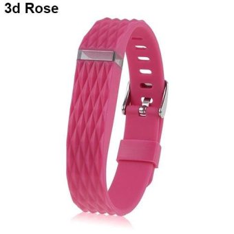 BODHI Replacement Wrist Band Wristband for Fitbit Flex Bracelet Classic Buckle (3d Rose) - intl  