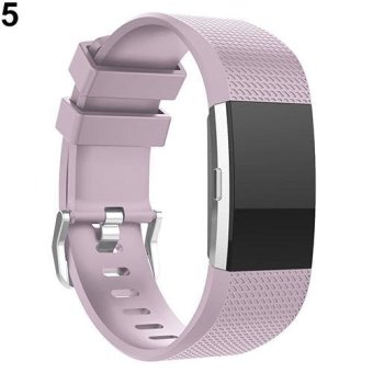 BODHI Sports Silicone Watch Band Replacement for Fitbit Charge 2 (Lilac Band) - intl  