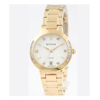 Bonia BN100-2217S Jam Tangan Wanita Rose Gold Stainless Steel  