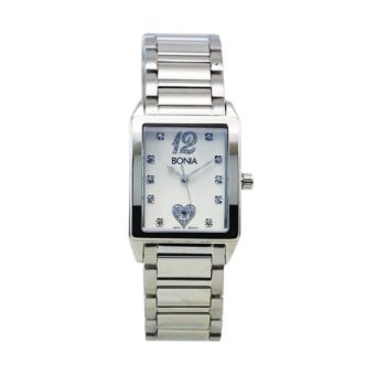 Bonia BN10012-2315S Jam Tangan Wanita Silver Steinsless Steel  