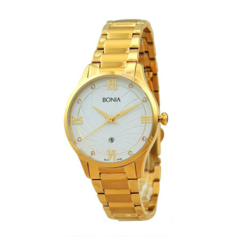 Bonia BN10162-2213 Jam Tangan Wanita Gold Stainless Steel  