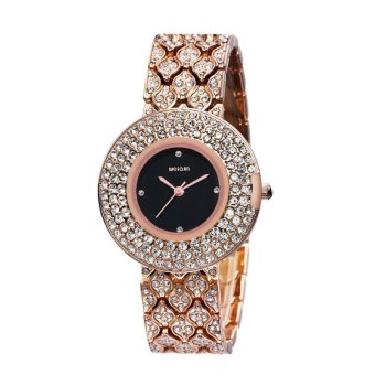 burmab Qin Wei female diamond bracelet watches luxury Diamond Watch Ladies high-end fashion wholesale cheap watches female (Gold) - intl  