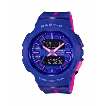 CASIO BABY-G Beach Glamping Series Womens Navy Blue Resin Strap BGA-240L-2A1 - intl  