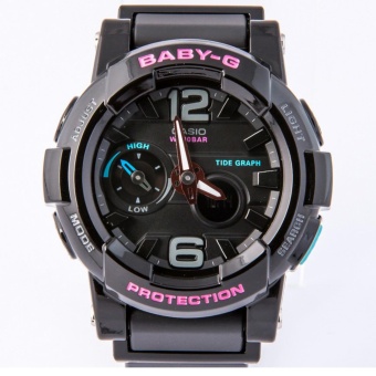 Casio Baby-G G-LIDE Series Women's Watch Black Band Resin Strap BGA-180-1B Gift For Ladies/Girlfriend/Women - intl  