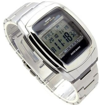 Casio DATABANK Jam Tangan Unisex Original - Strap Rantai - DB-E30D-1AVDF - Silver  