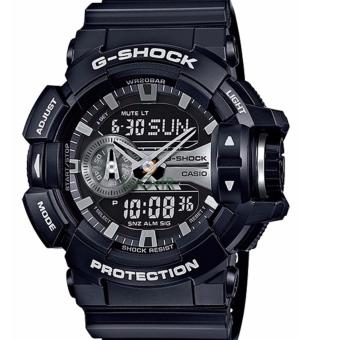 Casio G-Shock GA-400GB-1A - Jam Tangan pria - Black Silver - Strap Resin - LM  