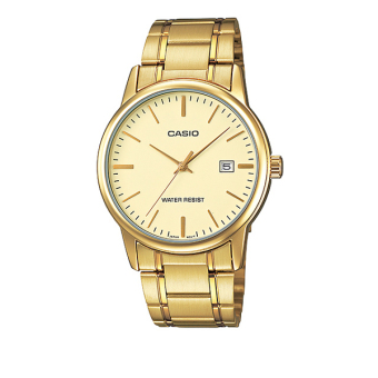 Casio Jam Tangan Pria Analog MTP-V002G-9AUDF - Gold  