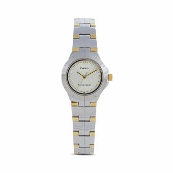 Casio Jam Tangan Wanita - Silver Gold - Stainless Steel - LTP-1242SG-9CDF  