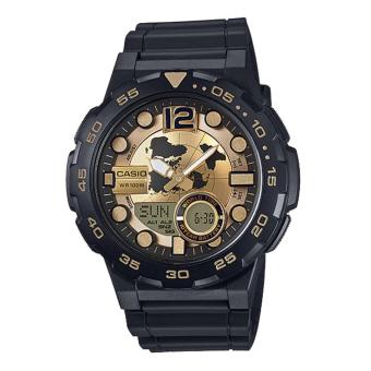 CASIO STANDARD AEQ-100BW-9AV BLACK GOLD  