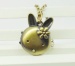 CHENGXINBU Hot sale bronze unique bunny rabbit pocket cartoon clock pendant with long chain for children - intl  