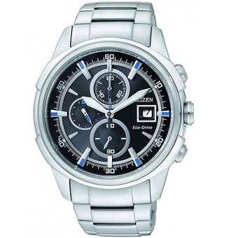 Citizen Men's Eco-Drive Chronograph Stainless Steel Watch CA0370-54E(Multicolor) intl  