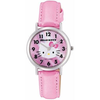 [Citizen Queue and Queue] CITIZEN Q & Q Watch Hello Kitty Analog Leather Belt Made in Japan White butterfly shell pink 0017N001 Women's - intl  