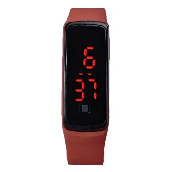 Cocotina Unisex Ultra Thin Digital LED Wrist Watches – Brown  