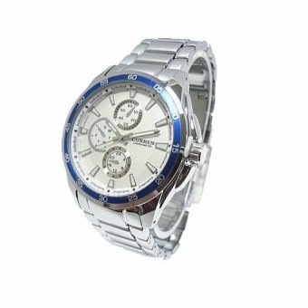 curren king power jam tangan pria silver rantai curren king power jam tangan pria silver rantai