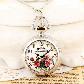cusepra Ladies Pendant Watches Small Clock Women Pocket Watches With Long Chain Mini Gifts Wholesale Dropship - intl  
