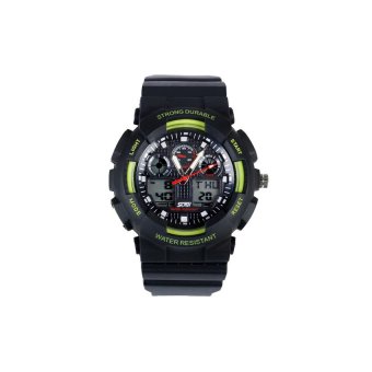 DHS SKMEI Multifunctional Dual Display Sport Watch (Green)  
