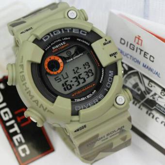 Digitec Jam Tangan Sport Digital 8250 Rubber Army Fishman Series - Hijau Muda  