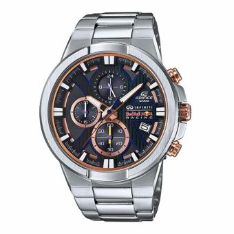 EDIFICE EFR-544RB-1ADR - Infiniti Red Bull Racing - Chronograph - Jam Tangan Pria - Bahan Tali Stainless Steel - Silver  