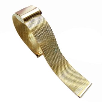 Fashion Milanese Stainless Steel 22mm Wrist Watch Band Strap GD - intl  