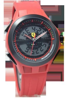 Ferrari - Jam Tangan Pria - Merah - Rubber - 0830019  