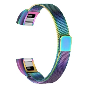 For Fitbit Alta HR and Alta Bands Metal Milanese Stainless Steel Replacement Accessories Metal Band for Fitbit Alta HR Colorful - intl  