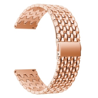 For Fitbit Blaze Band, Replacement Stainless Steel Strap Wrist Band for Fitbit Blaze Rose Gold - intl  