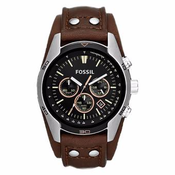 Fossil CH2891 Jam Tangan Pria Leather Strap - Brown  