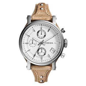 Fossil ES3625 Jam Tangan Wanita Leather Strap - Cream  