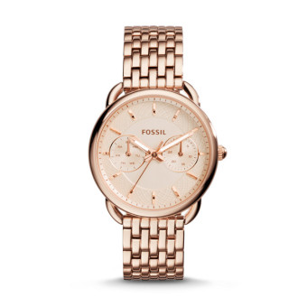 Fossil ES3713 Tailor Multifunction Stainless Steel Women Watch - Rose Gold  
