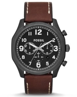 Fossil Foreman Chronograph Brown Leather Watch, FS 4887I  